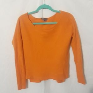 Vince Cashmere Orange Sweater